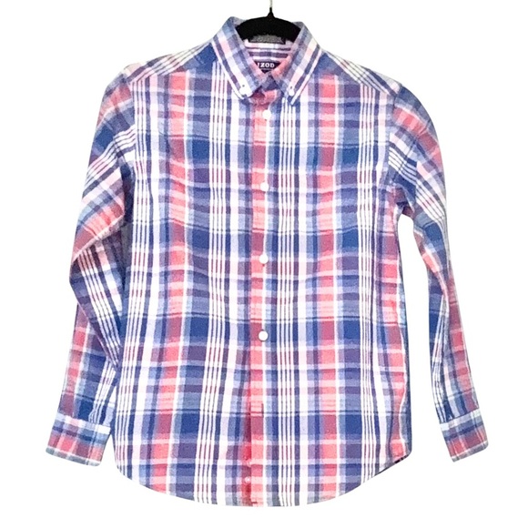 Izod Other - Izod Blue, Pink and White Button Down Shirt Classic Design